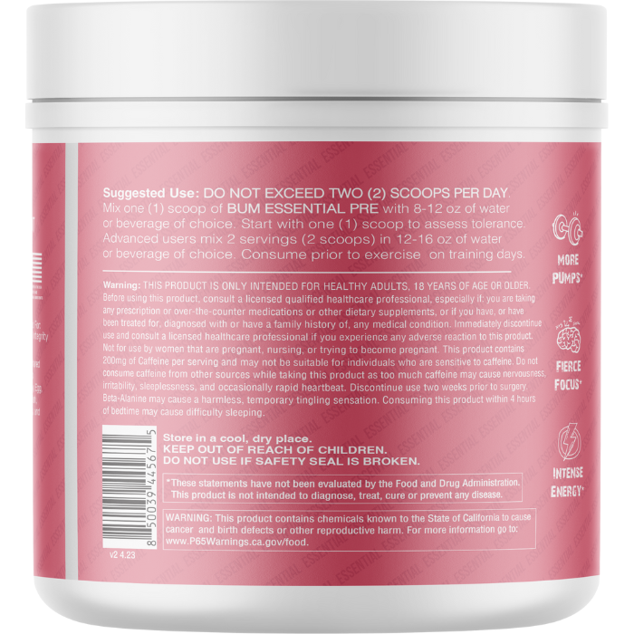 BUM - Essential Pre-Workout by My Store