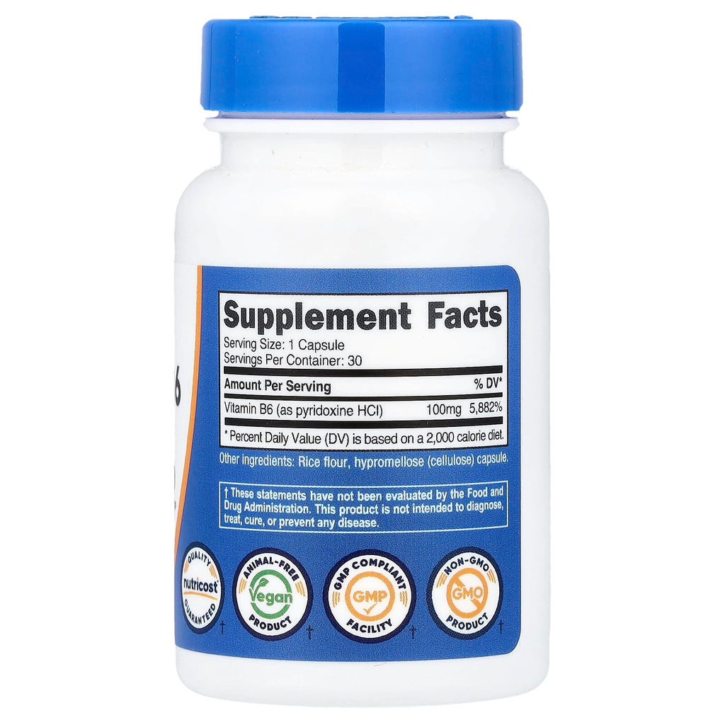 Nutricost Vitamin B6 100 mg by Nutricost