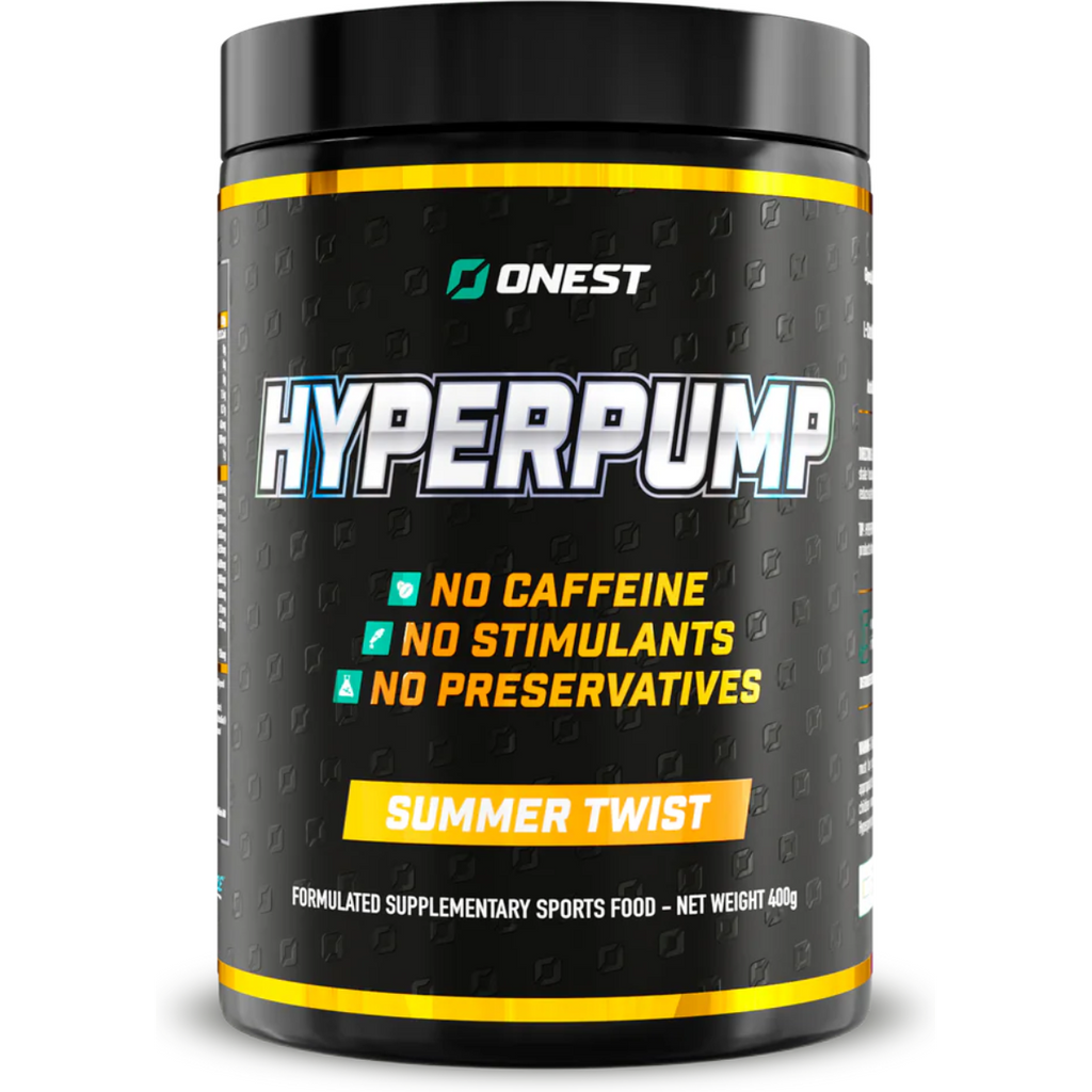 Onest Hyperpump Pre-Workout No Caffeine Pink Lemonade Flavour Powder Australia Market by My Store