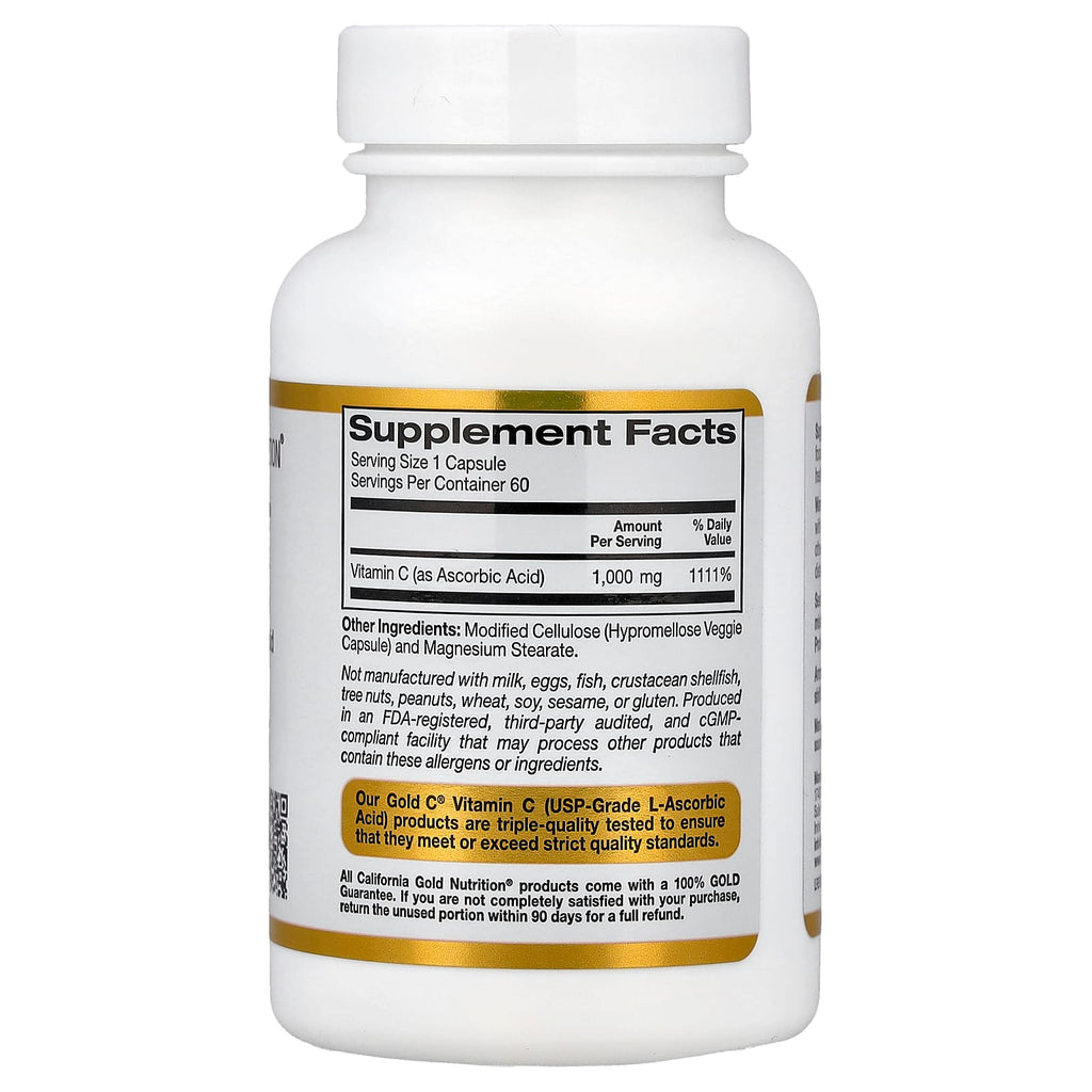 Gold C, USP Grade Vitamin C, 1,000 mg
