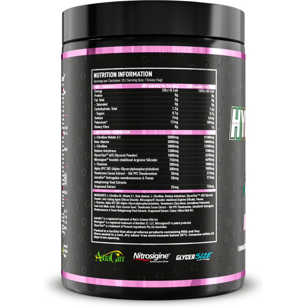 Onest Hyperpump Pre-Workout No Caffeine Pink Lemonade Flavour Powder Australia Market by My Store