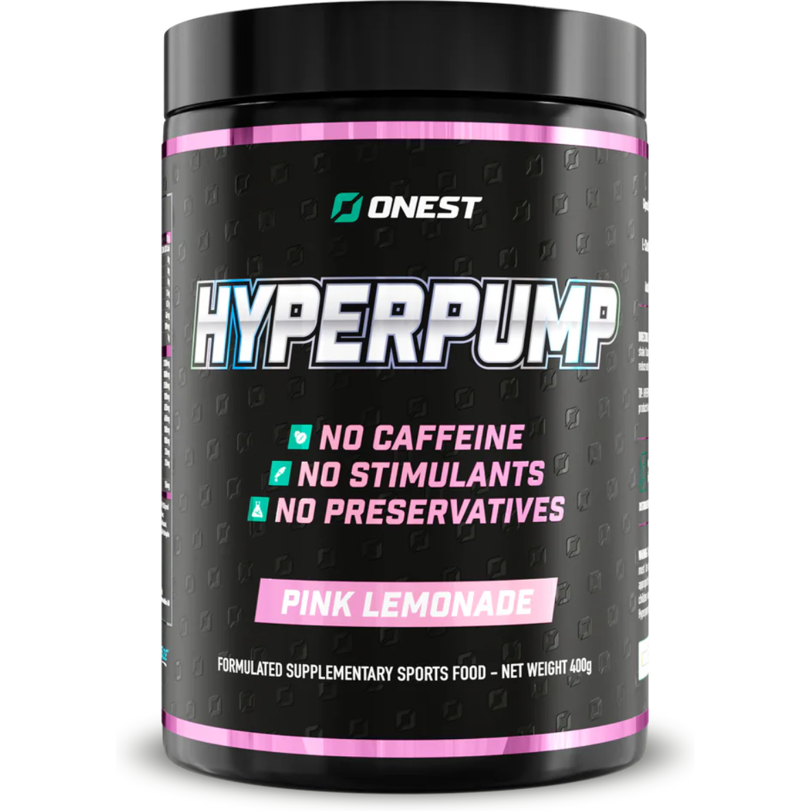 Onest Hyperpump Pre-Workout No Caffeine Pink Lemonade Flavour Powder Australia Market by My Store