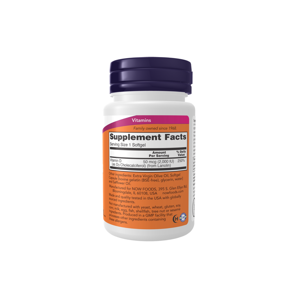 Vitamin D-3 - 2,000IU By Now Foods by Now Foods