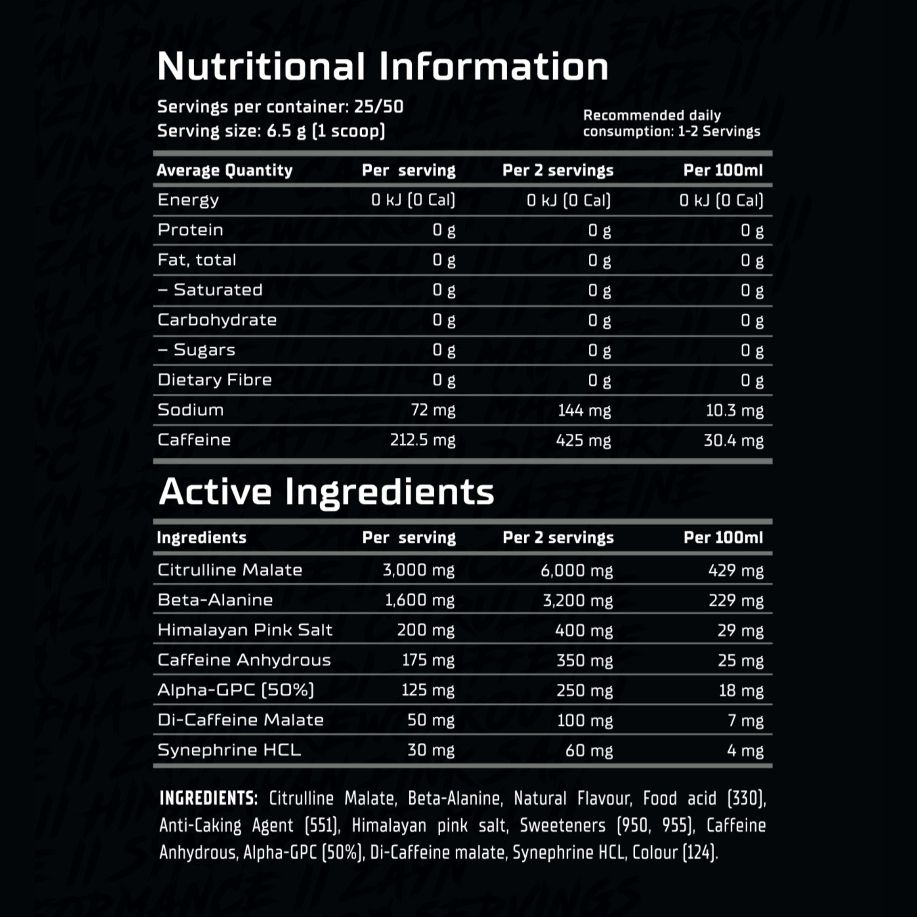Zayn Preworkout By Zaynlyfstyle