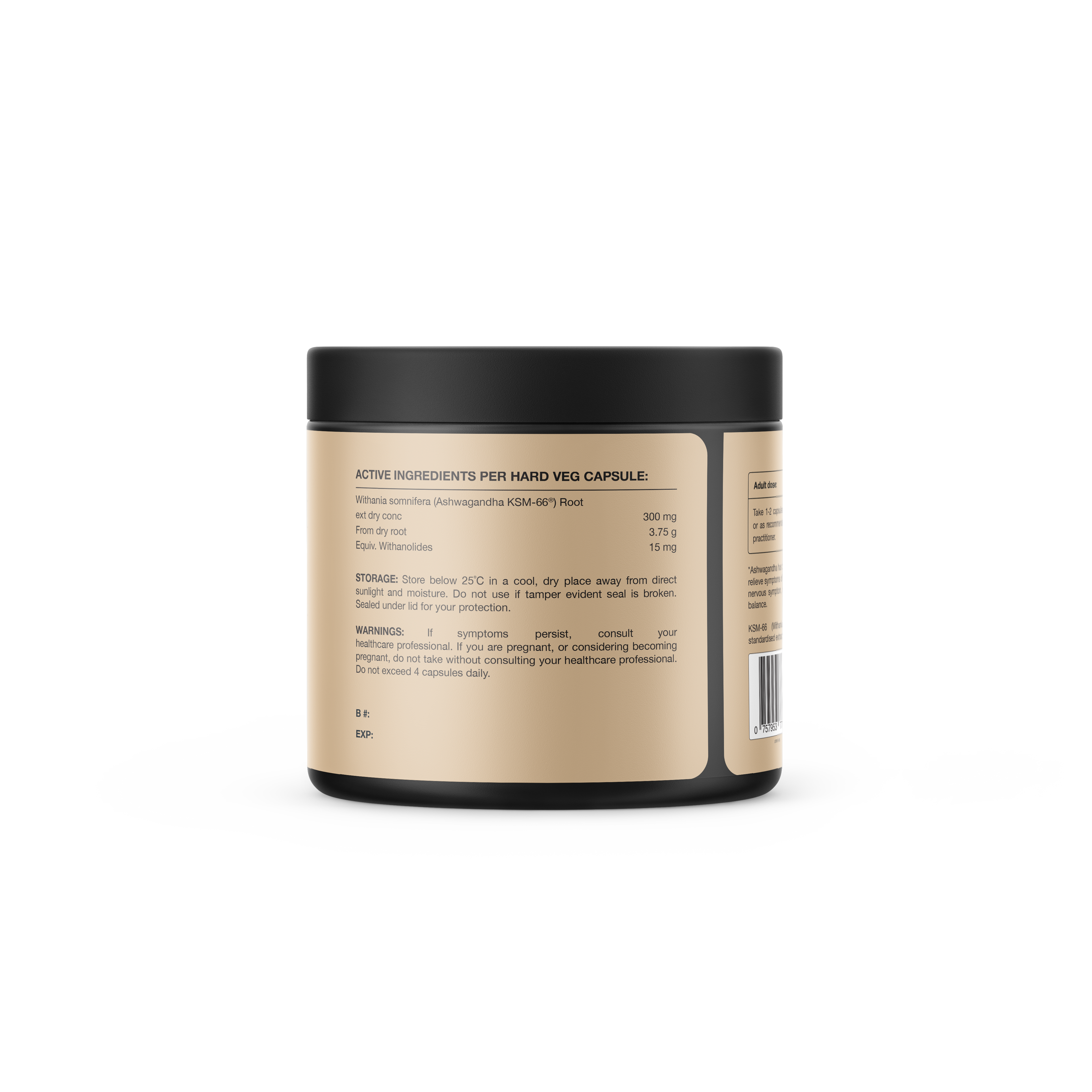 Switch Nutrition Ashwagandha KSM-66 Root Extract 60 Capsules by Switch nutrition