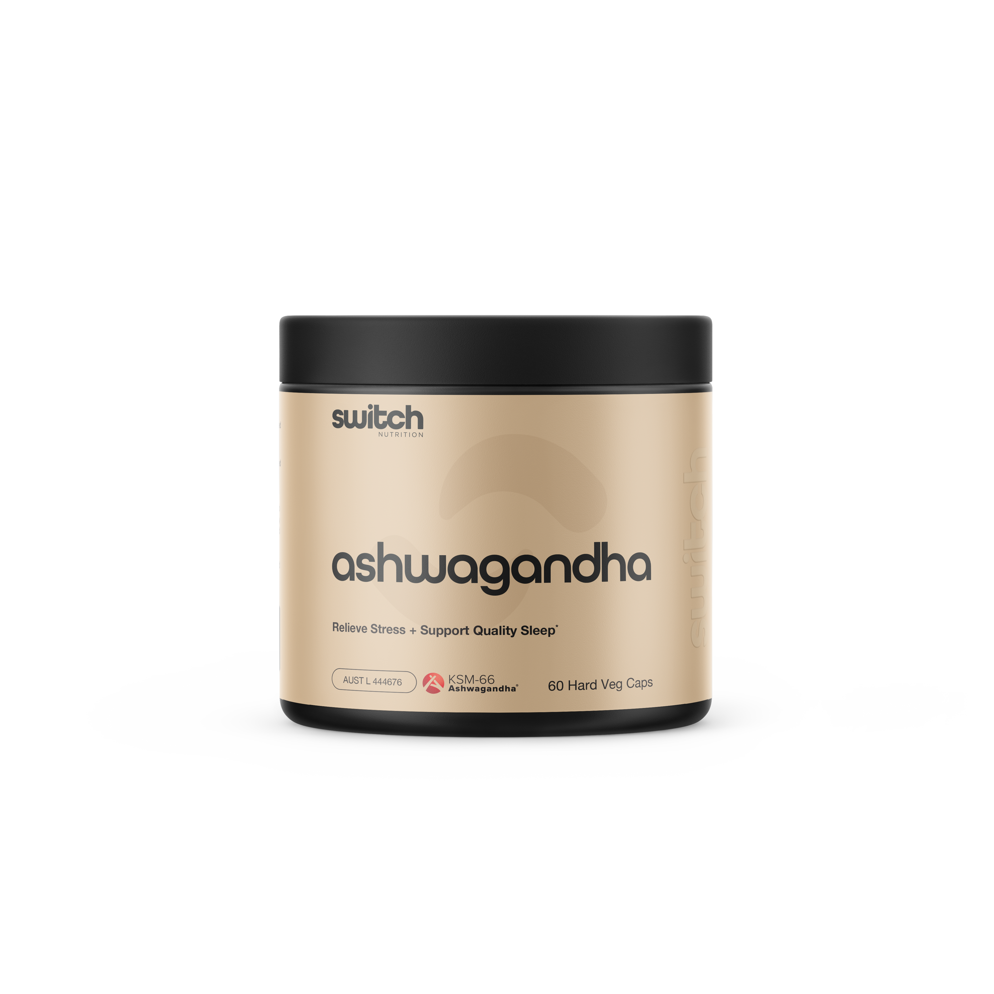 Switch Nutrition Ashwagandha KSM-66 Root Extract 60 Capsules by Switch nutrition