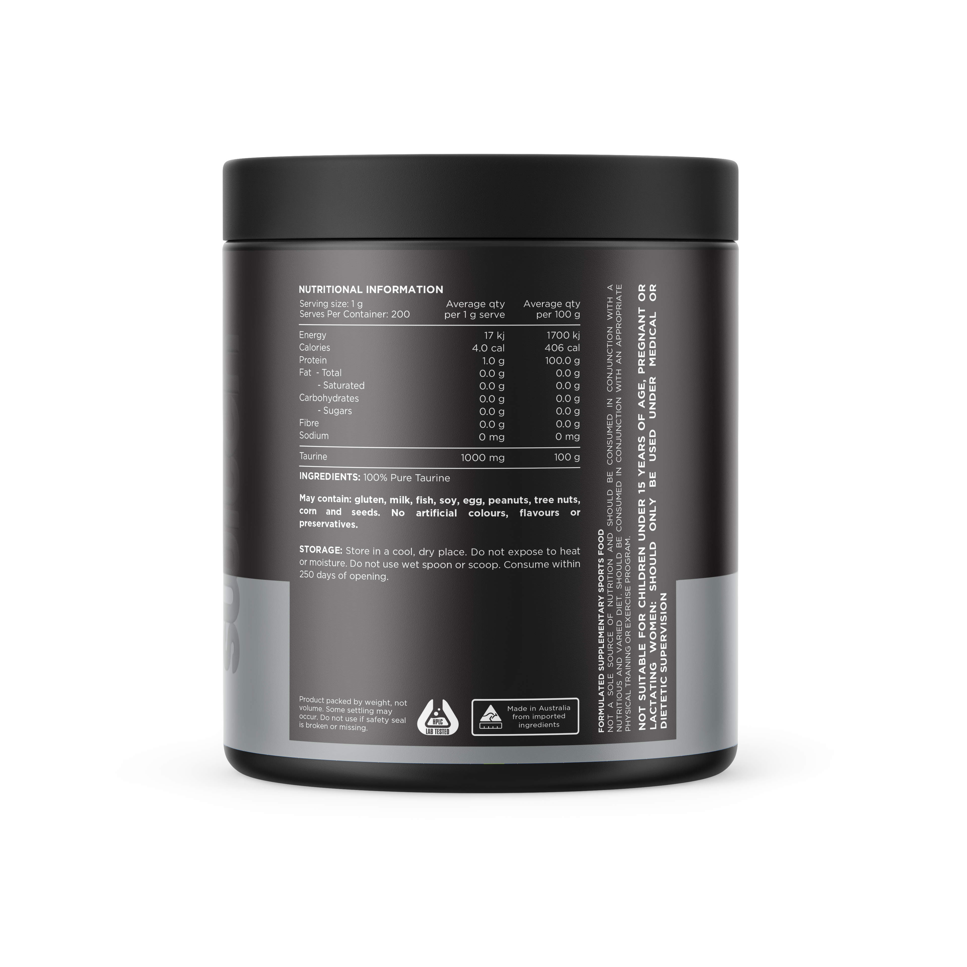 Switch Nutrition taurine 100 percent pure 200 g by Switch nutrition