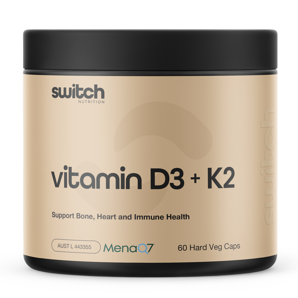 Switch nutrition vitamin d3 k2 capsule 60 capsules by Switch nutrition