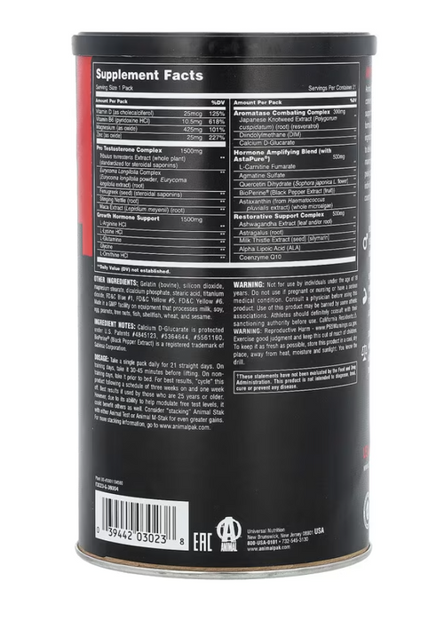 Animal M Stak S non-hormonal dietary supplement by ANIMAL