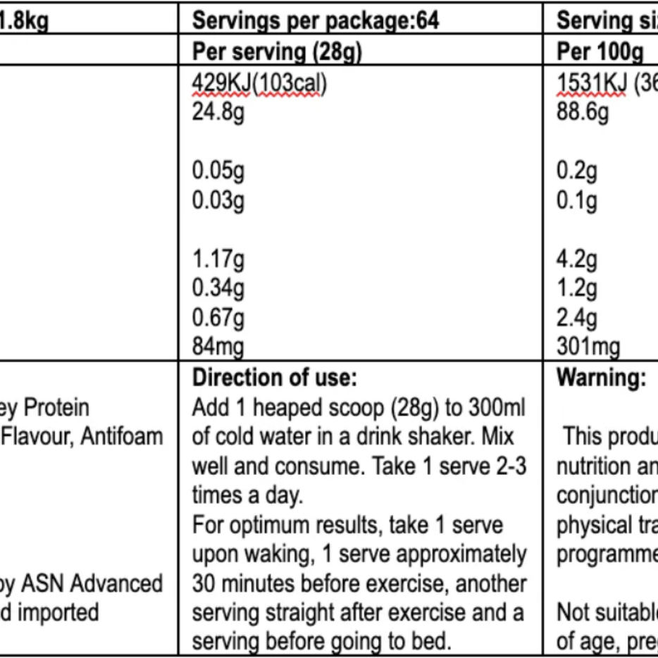 Asn hp100 protein nano hydrolysed protein powder by ASN
