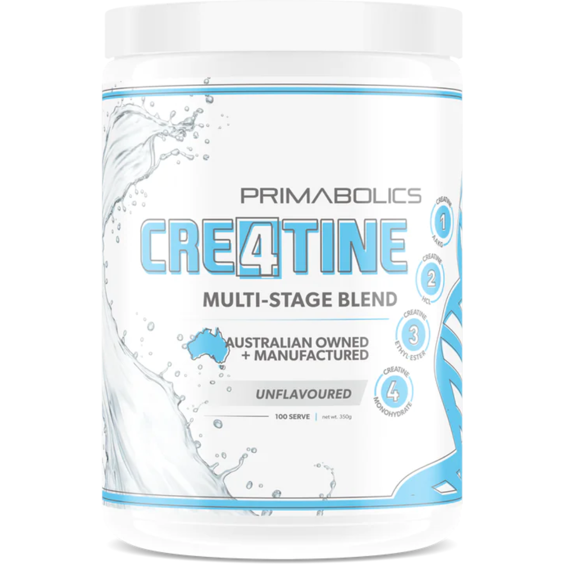 Cre4tine stage creatine blend unflavoured 350 g by Primabolics